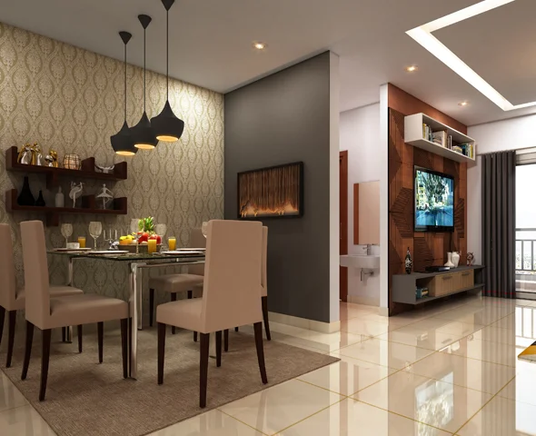 Luxury Living Area — Porous Greenway Apartments Alwarpet